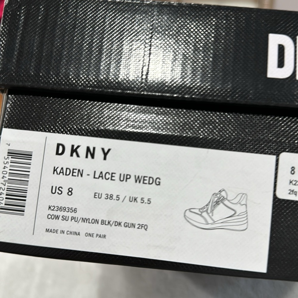 DKNY KADEN - Lace Up Wedg size 8 - Picture 8 of 8